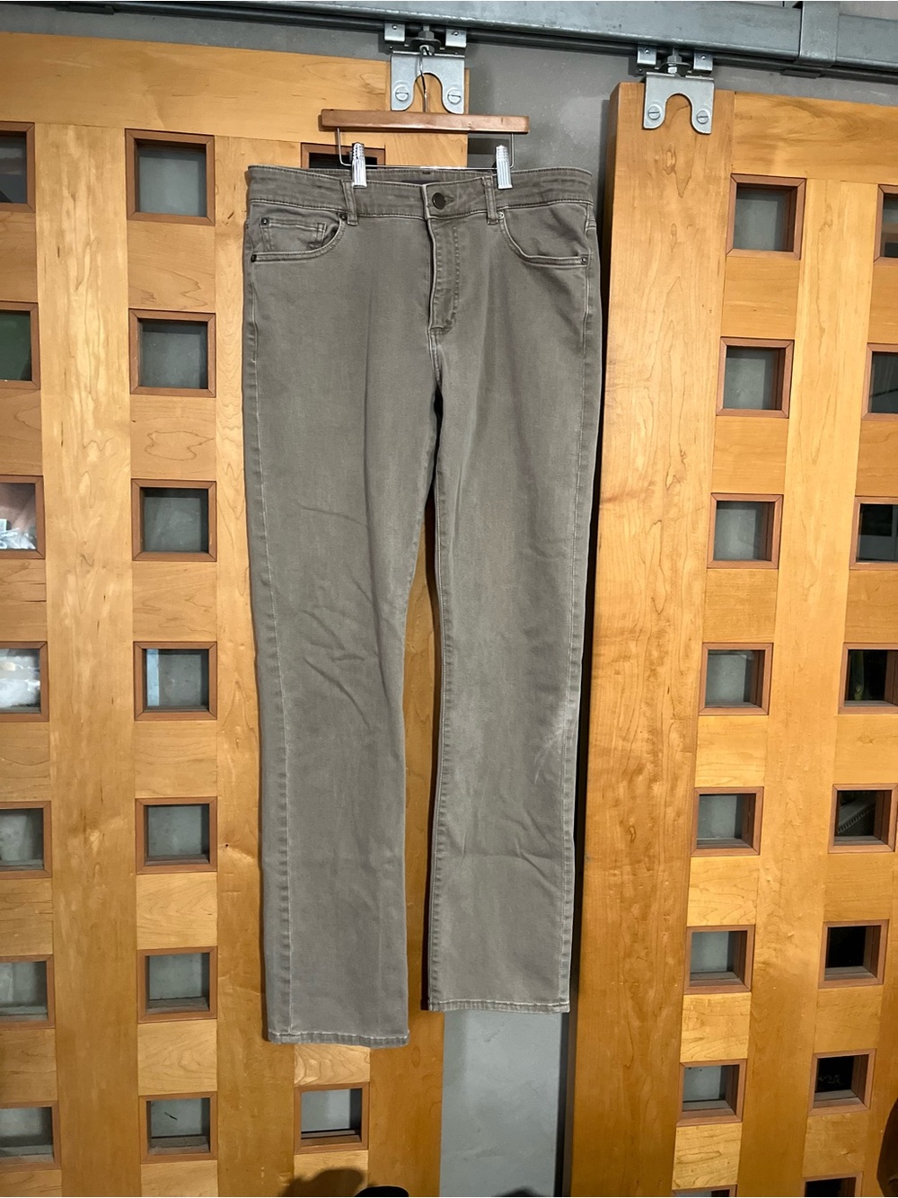 DL1961 Men's Light Gray Straight Jeans 33x34